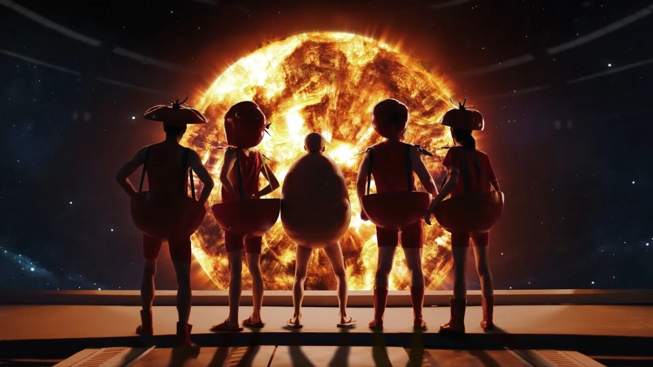 【趣】星际穿越番茄战舰 创意广告 惠而普冰箱