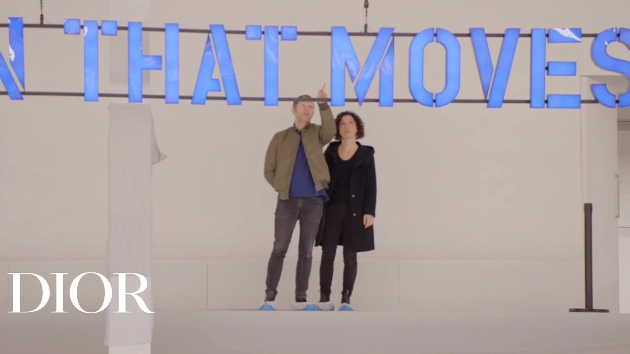 Artist Claire Fontaine on the Dior Autumn-Winter 2020-2021 Set