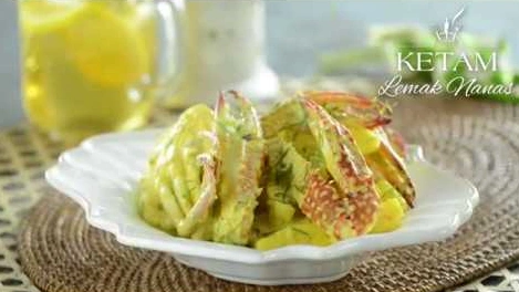 Resipi Raya:Ketam Lemak Nanas（椰汁中的螃蟹和菠萝）