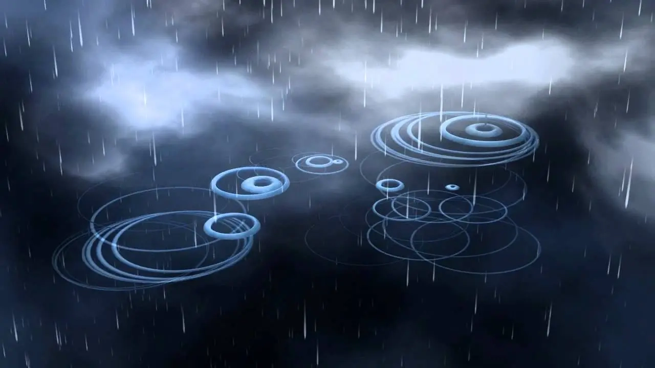 Live Music Visuals - Raindrops