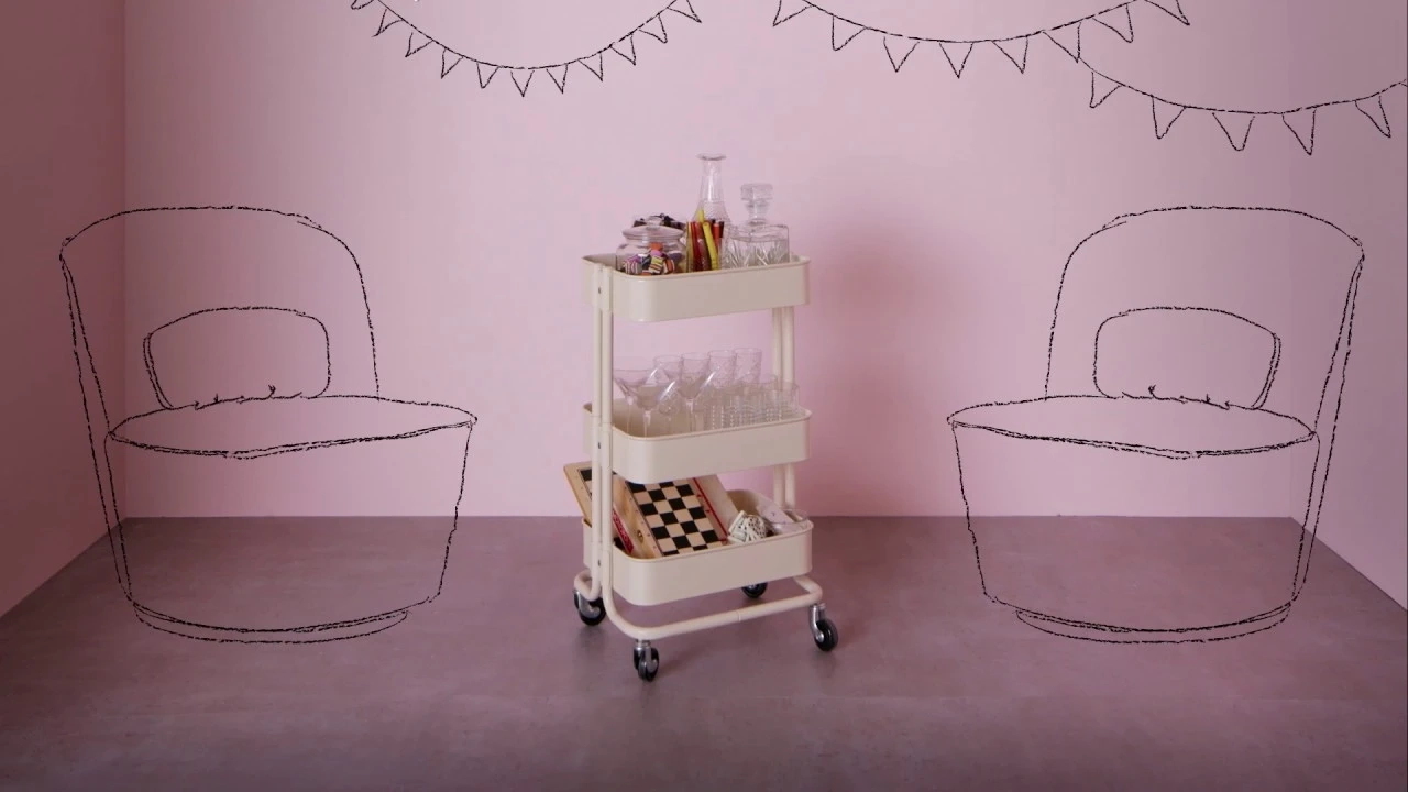 The art of organising: living room storage