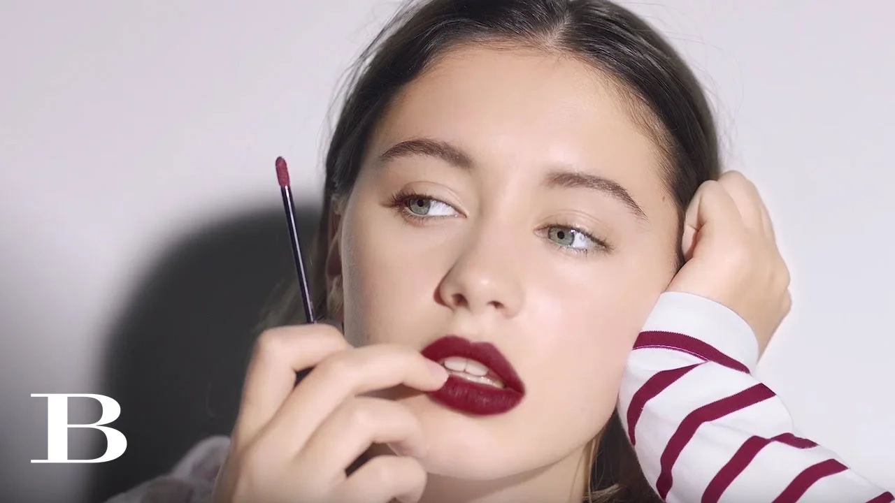 Burberry Liquid Lip Velvet featuring Iris Law