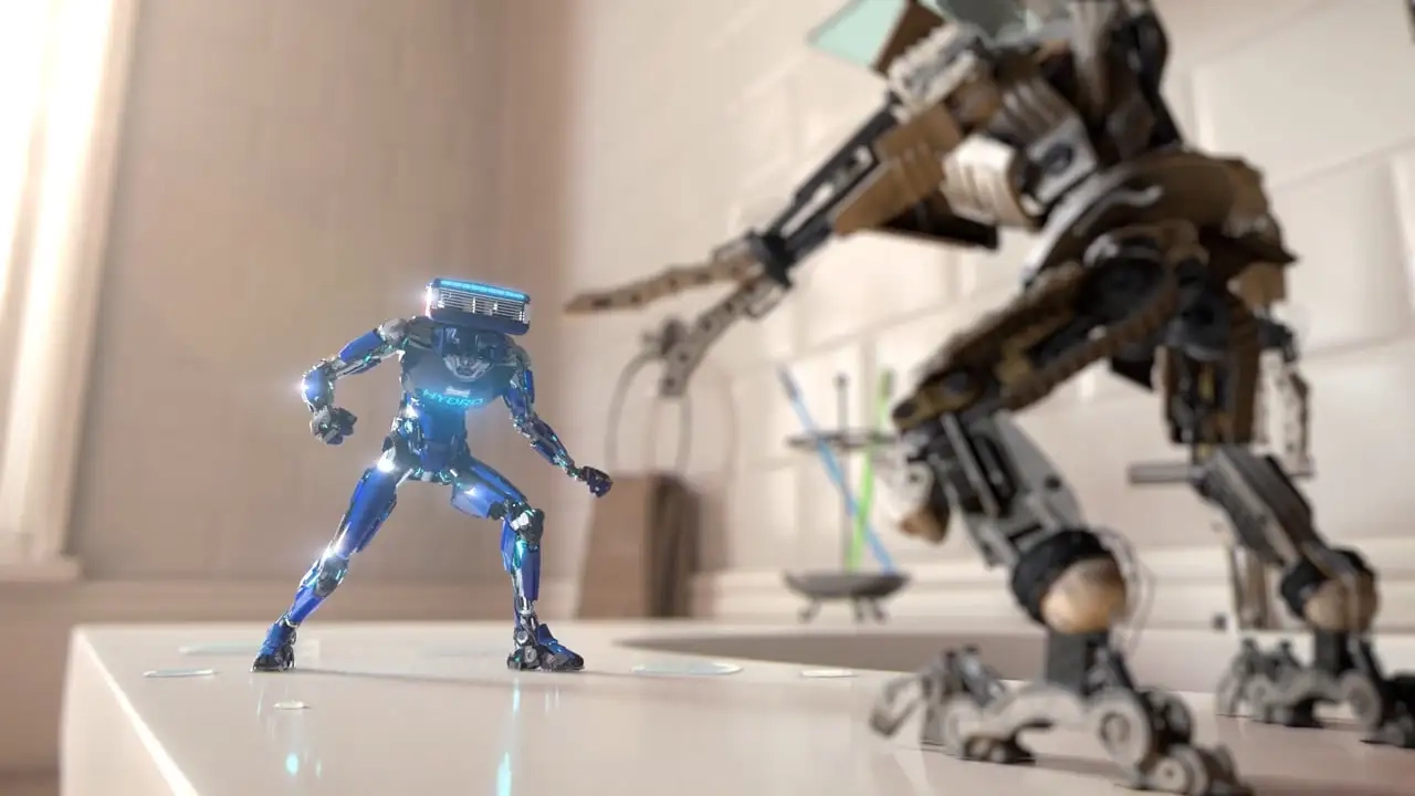 五层剃须刀动画广告