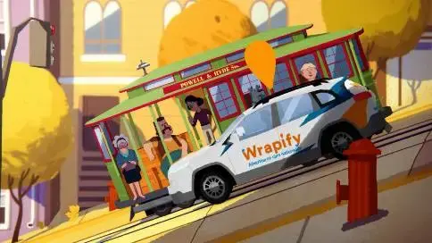 Wrapify動畫廣告《advertise on cars nationwide》