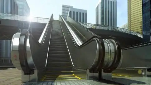 A系列自动扶梯   上海三菱   三维动画