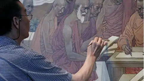 牛首山《佛教史上的六次经典结集》壁画诞生记