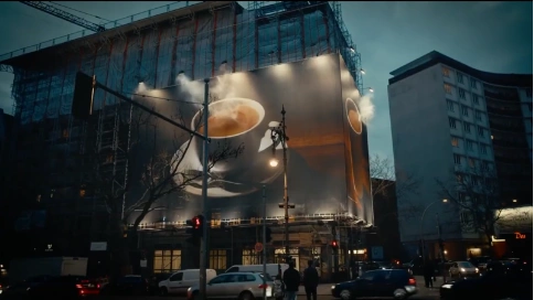 麦当劳德国户外咖啡广告