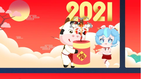 康佳电视2021年春节开机动画