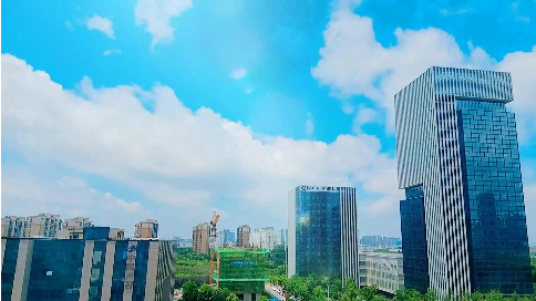 中国声谷高新区天空延时摄影-南风新视界