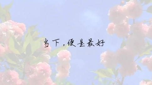 《當(dāng)下，便是最好》