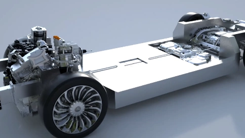 新能源汽车演示三维动画，工业无人车，无人船，自动化设备动画制作