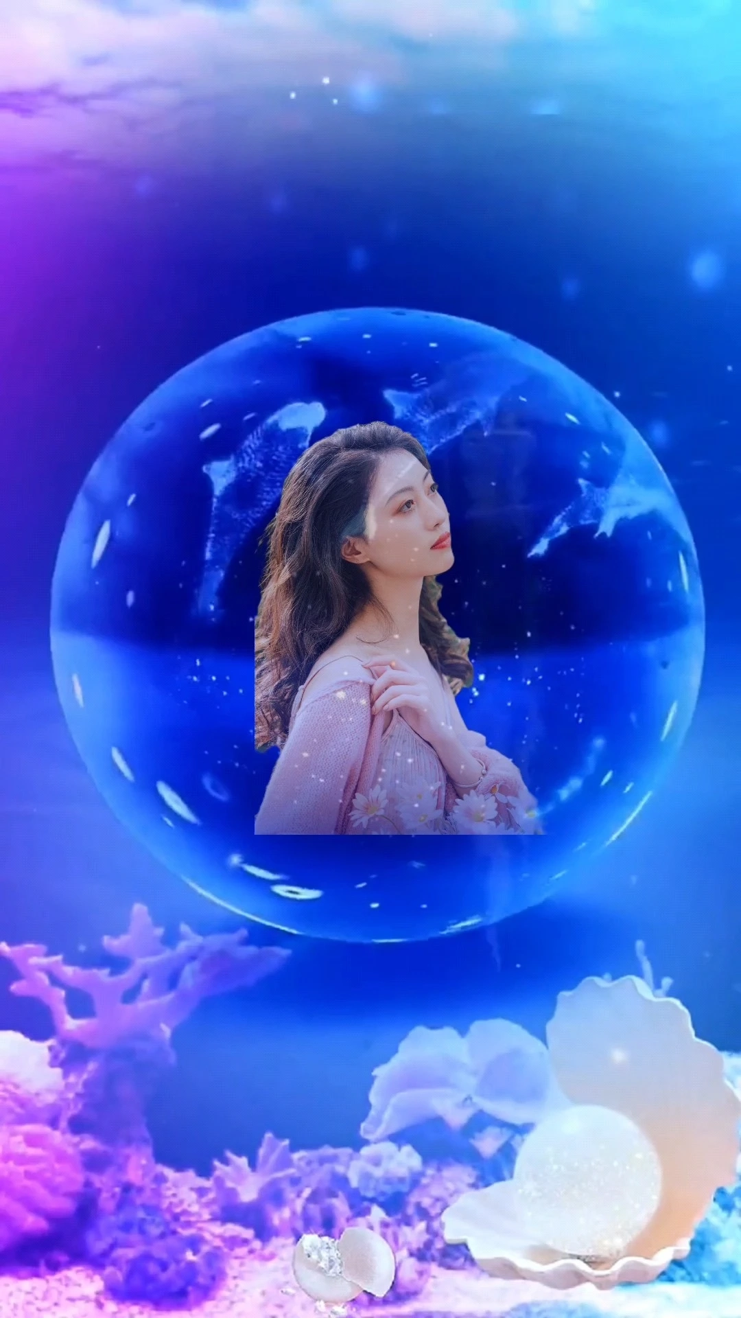 水晶球美女