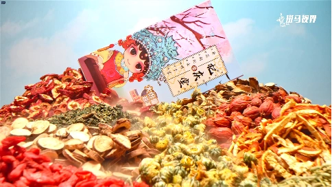 食材在舞动—杞庆堂养生茶产品广告