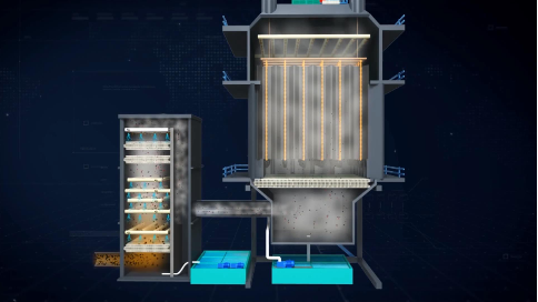 湿式气柜三维动画图片