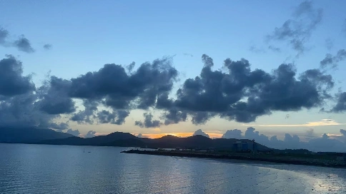 海陵岛夕阳风景