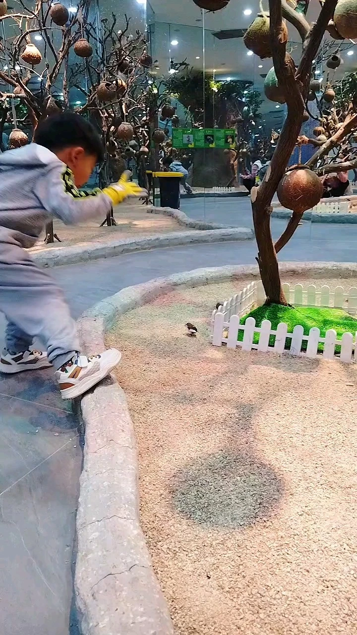 孩子享受探索自然世界的樂趣