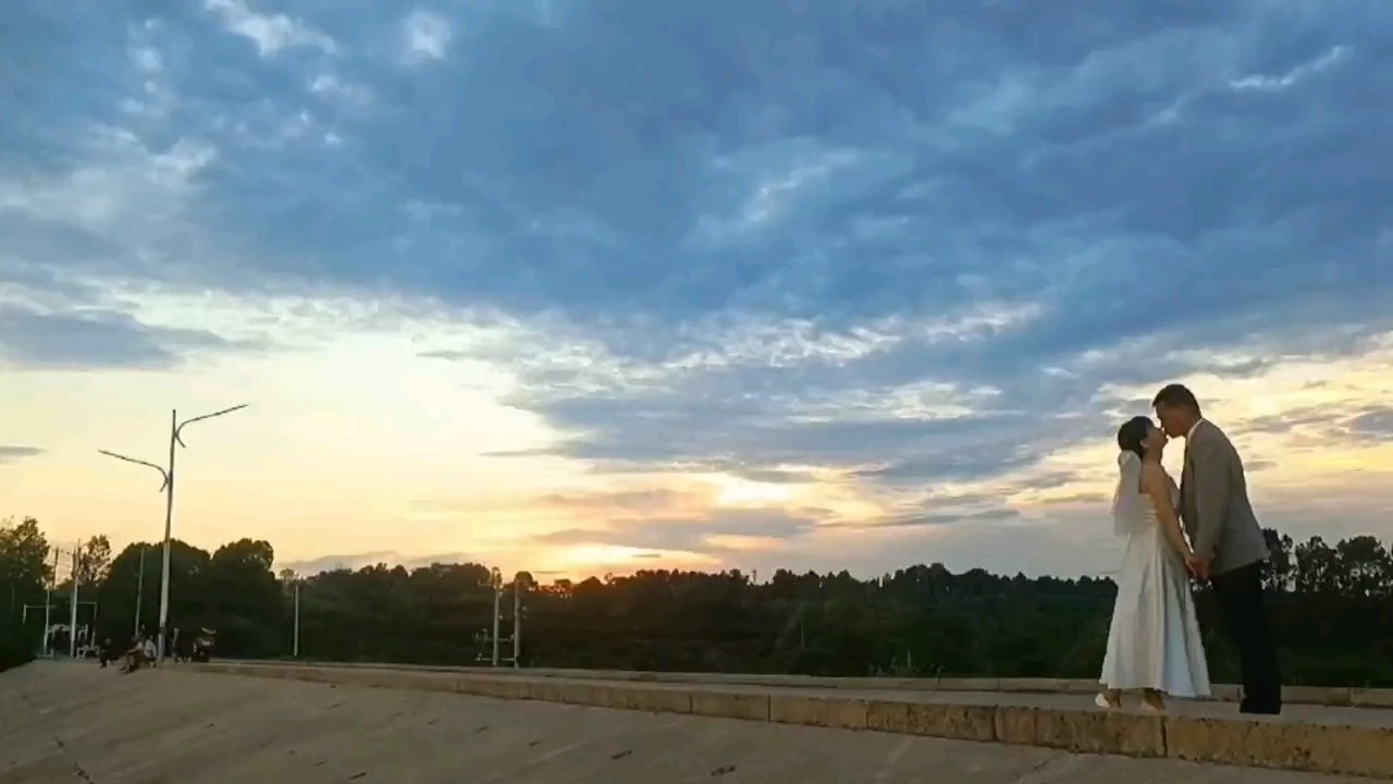 浪漫的夕陽