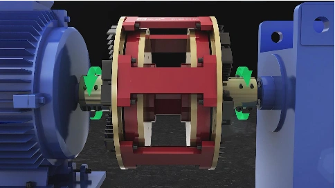 离合器偶合器产品工业机械原理三维演示动画制作