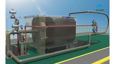 污水处理设备污泥脱水设备压滤机三维动画制作公司