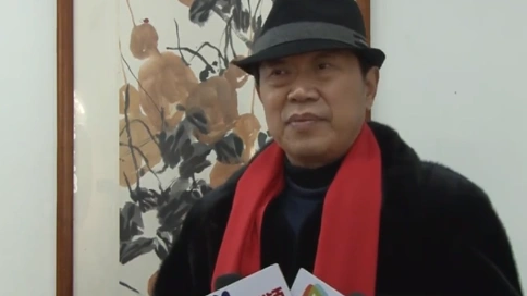 刘怀勇在艺带水墨艺路丹青书画名家学术邀请展接受媒体采访