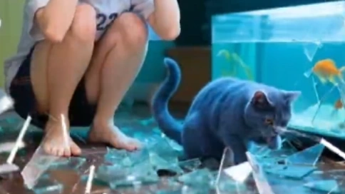 接视频剪辑\猫猫破坏王\国象胶水\优质品牌产品广告