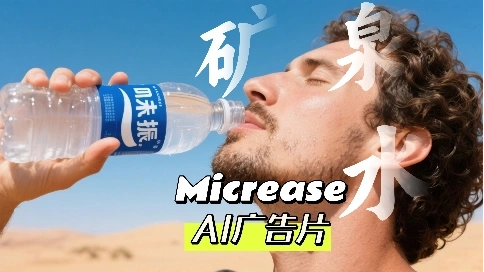 AIGC讓礦泉水廣告煥然一新:傳統與創新的碰撞。