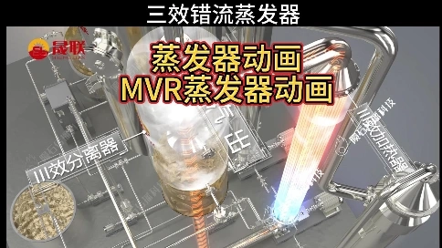 揭秘 MVR 蒸發器節能密碼，工藝流程動畫為你揭曉