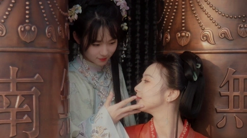 姐妹花黃羅禪師漢服景拍