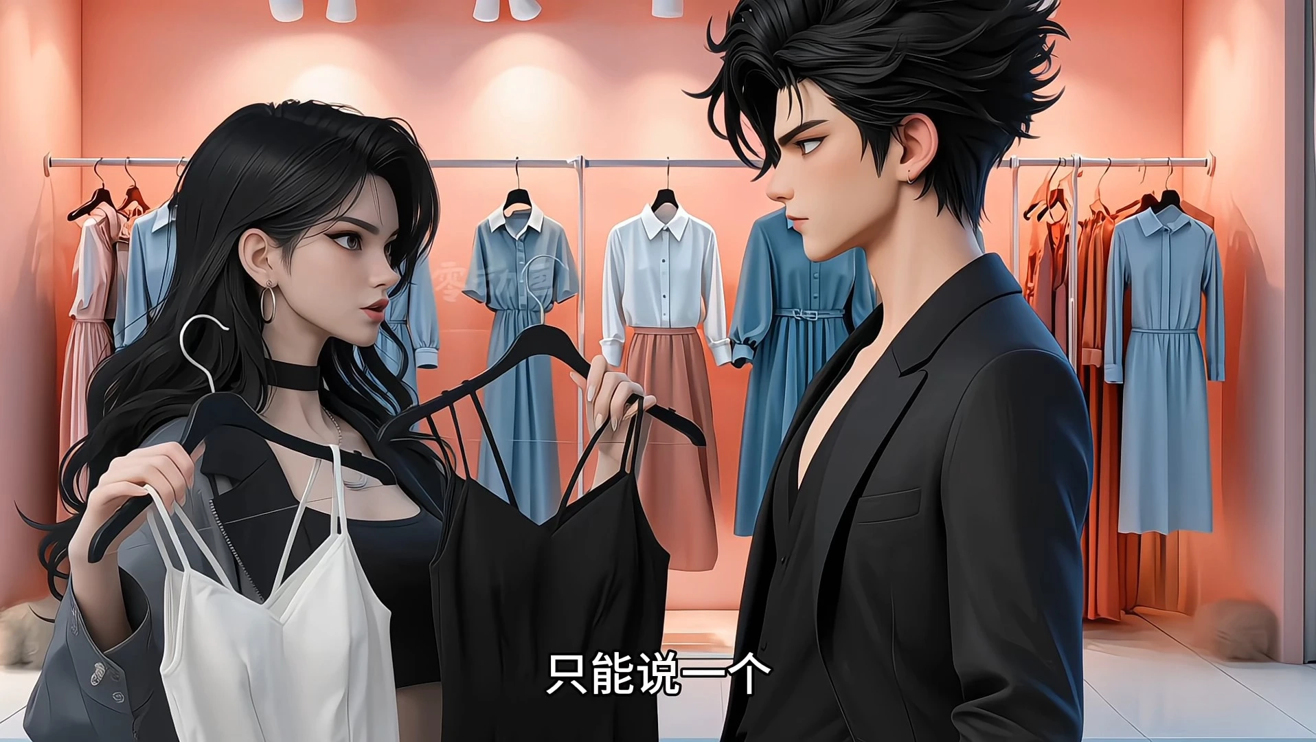 AI动画制作，展示人物多角度对话