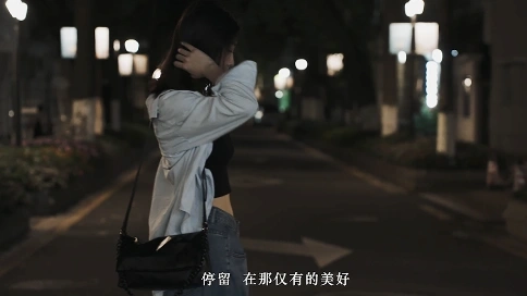 廣州沙面夜景路邊意境撩頭發(fā)隨拍