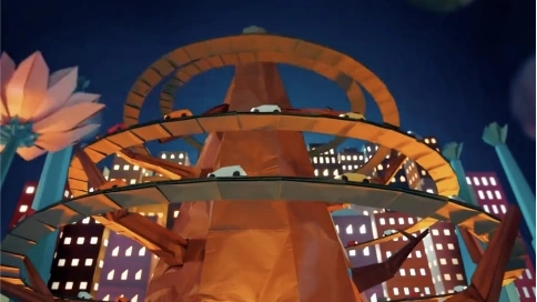 汽車企業折紙動畫3d三維