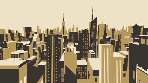 UGLY參考推薦【第104期】扁平風格《Psyop Crafts Light and Shadow Into Citig