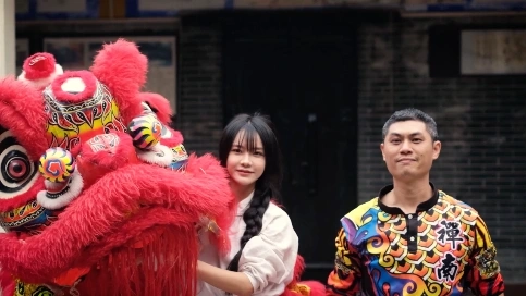 学舞狮广东醒狮