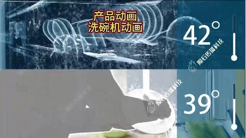 产品动画沉浸式，洗碗机演示懒人爱