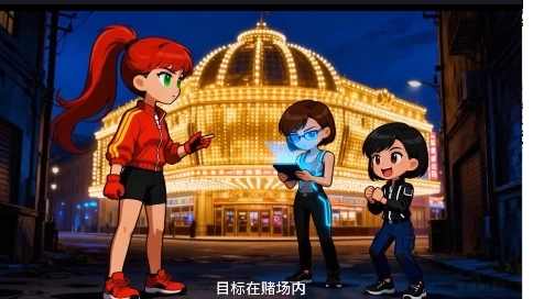 赌场惊魂：三女围堵持枪逃犯