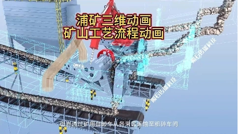 生产流程动画：沉浸式拆解矿山生产线工艺