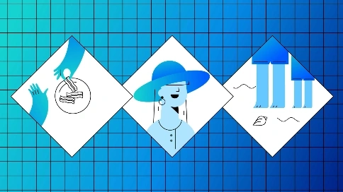 UGLY参考推荐【第153期】点线风格《IBM - Shape Your Cloud》