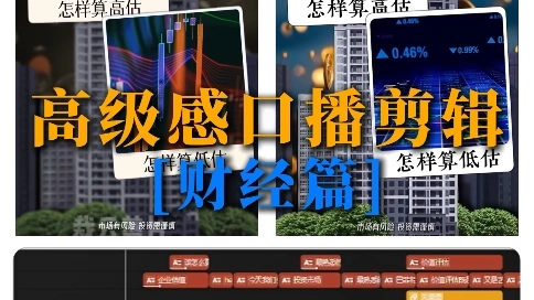 网感口播剪辑，优质财经博主复刻