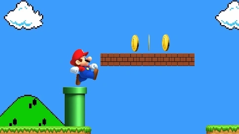马里奥吃蘑菇