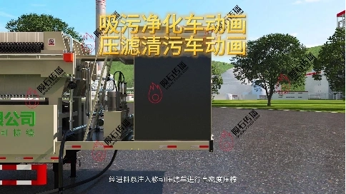 吸污净化车动画，设备优势一目了然
