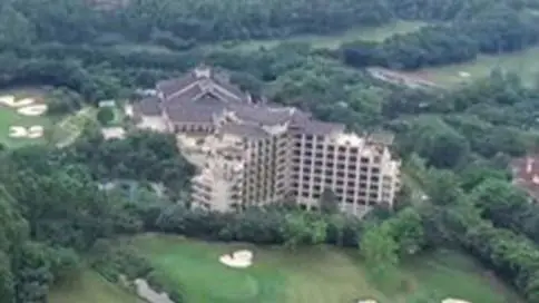中山长江高尔夫球赛宣传片航拍空中录像