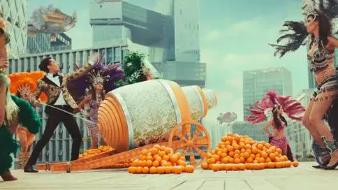 美汁源果粒橙食品饮料创意广告